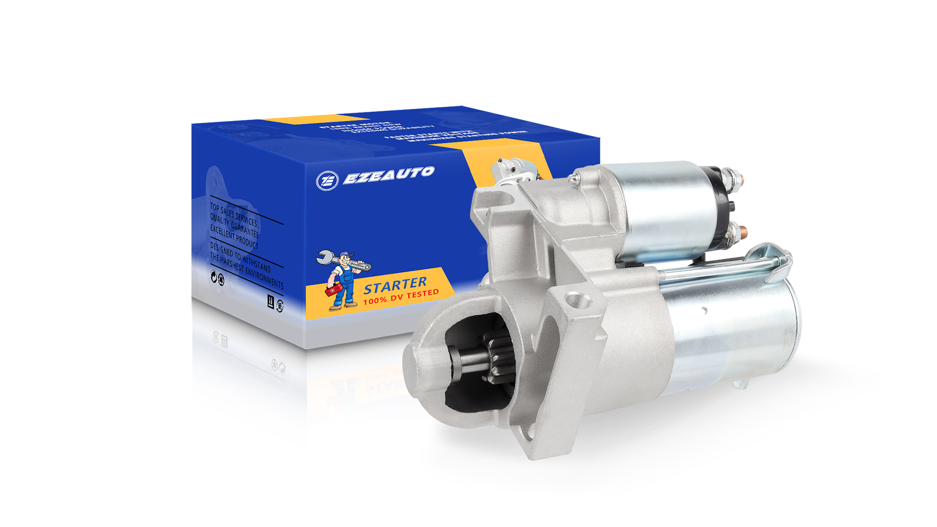 Image of Ezexpreze Starter New for 99-03 Chevrolet S10 2.2L, 97-05 Malibu 3.1L, 00-05 Impala 3.4L, 97-01 Lumina 3.1L, 99-03 GMC Sonoma 2.2L, 01-05 Pontiac Aztek Grand Prix Am 3.4L, 97-05 Buick Century