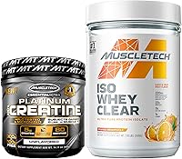 Vista 1 de MuscleTech Creatina + Whey Protein Isolate Bundle Platinum Creatine Iso Whey Clear, Naranja