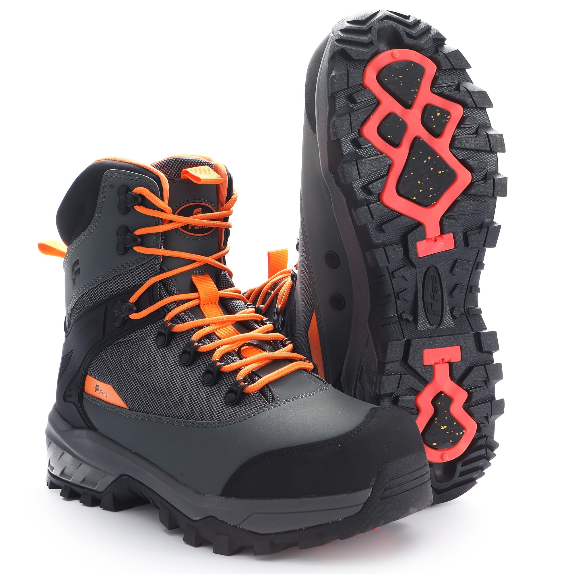 8 Fans Wading Boots with Terrain Grip Outsolet, Claw Bottom Design, Fishing