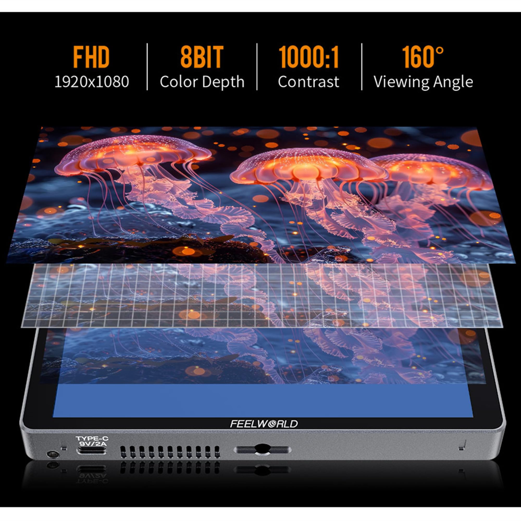 Amazon | FEELWORLD P6XL カメラビデオ モニター 6インチ タッチ