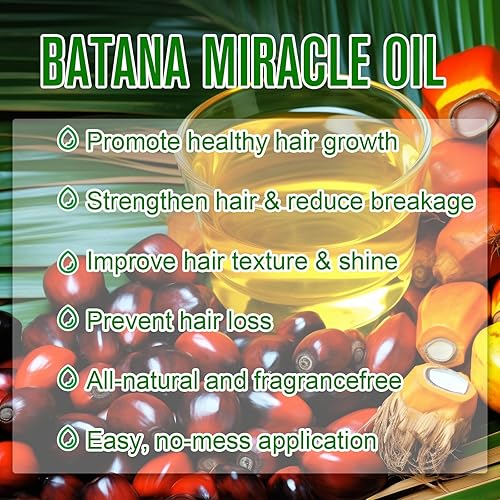 Miniatura 5 de Dvoevivh Aceite de batana para el crecimiento del cabello, aceite orgánico puro natural y prensado en frío para hidratar y reparar el cuidado de la