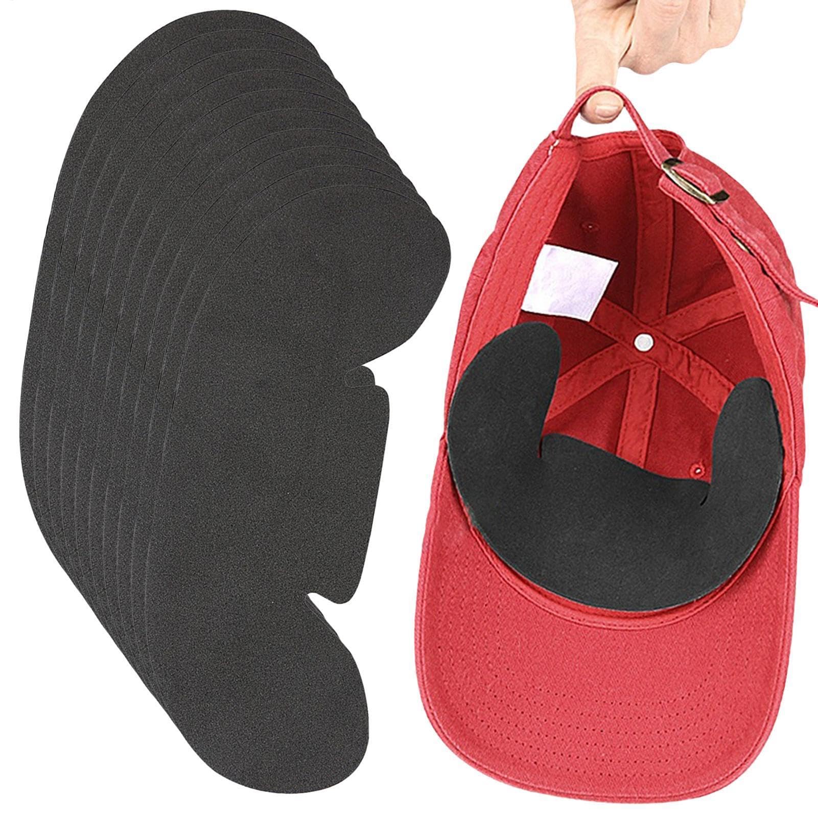 Absorbent Hat Liners, Hat Protection, 10 sztuk, samoprzylepne, oddychające, wymienne wkładki do czapek baseballowych i kasków, wysoka wydajność, ochrona przed wilgocią, dla entuzjastów fitnessu