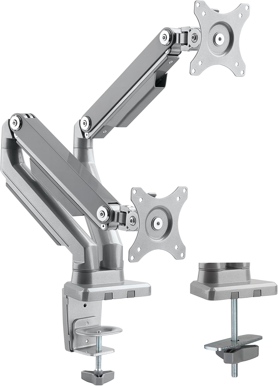 Uplite Ergonomic Height Adjustable Dual LCD Monitor Desk Mount Stand Articulating Arm for 2 Screen up to 32"