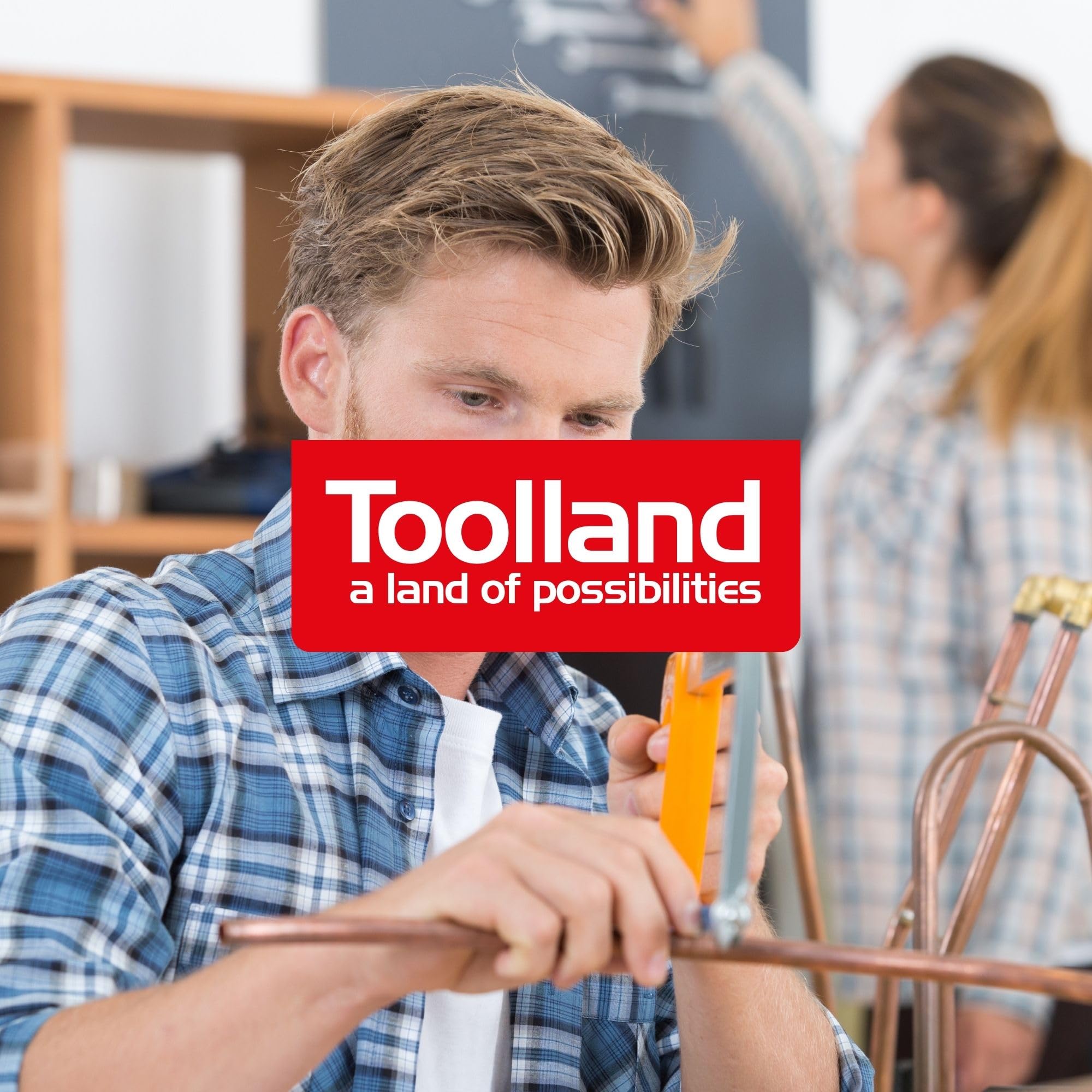 Toolland Cintreuse manuelle pour cintrer tubes en cuivre recuit de Ø 12-16 mm, jeu de 2 pinces à cintrer tubes cuivre, galet avec angles de cintrage de 0° à 180°