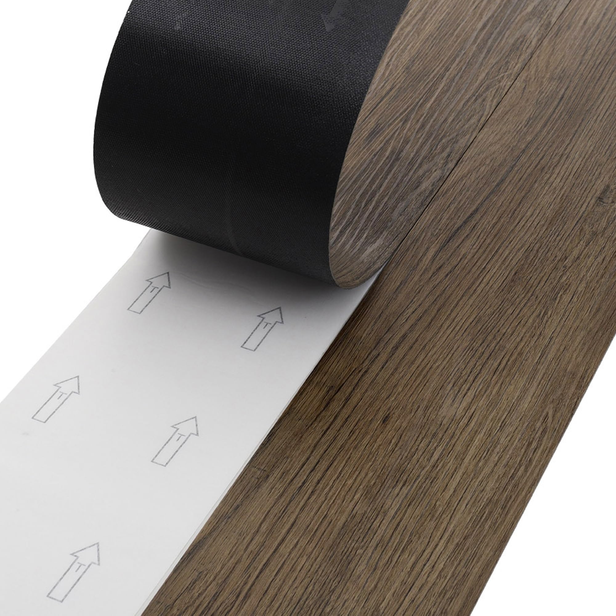 INMOZATA Revestimiento de suelo de PVC autoadhesivo, 36 baldosas/91,5 x 15,2 cm, 5,01 m², suelo de vinilo autoadhesivo, grosor 2 mm, impermeable, para cocina, baño, casa, suelo de roble ahumado