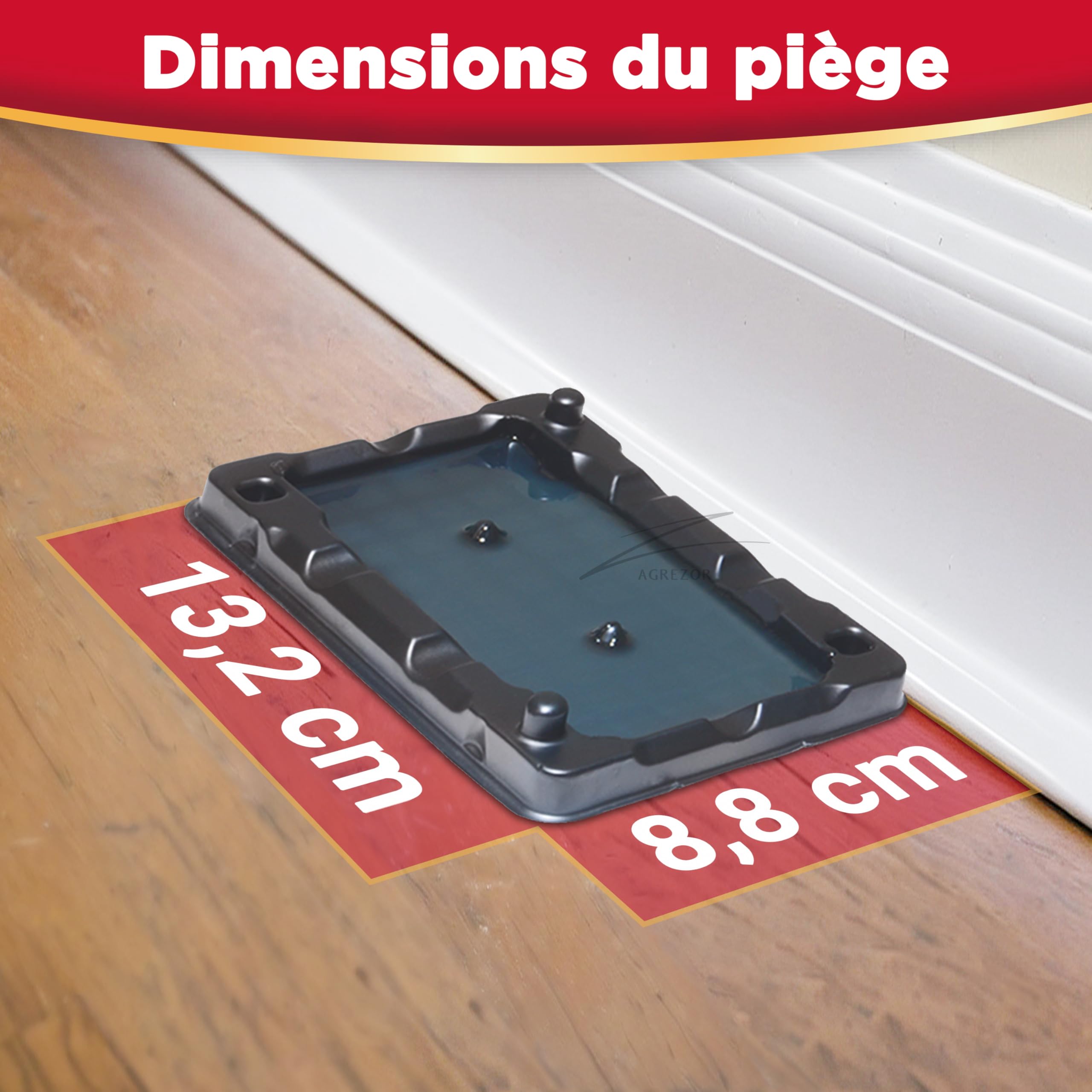 Catchmaster Piège à Souris Collante 12x – Solution Efficace Anti-Rongeurs – Colle Pré-Appâtée – Adhésif Puissant – Attrape Souris Collant pour Insectes