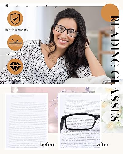 Miniatura 4 de Umigy Paquete de 24 lentes de lectura a granel, lentes de lectura para hombres y mujeres, lentes de lectura, lentes de lectura, lentes ligeros