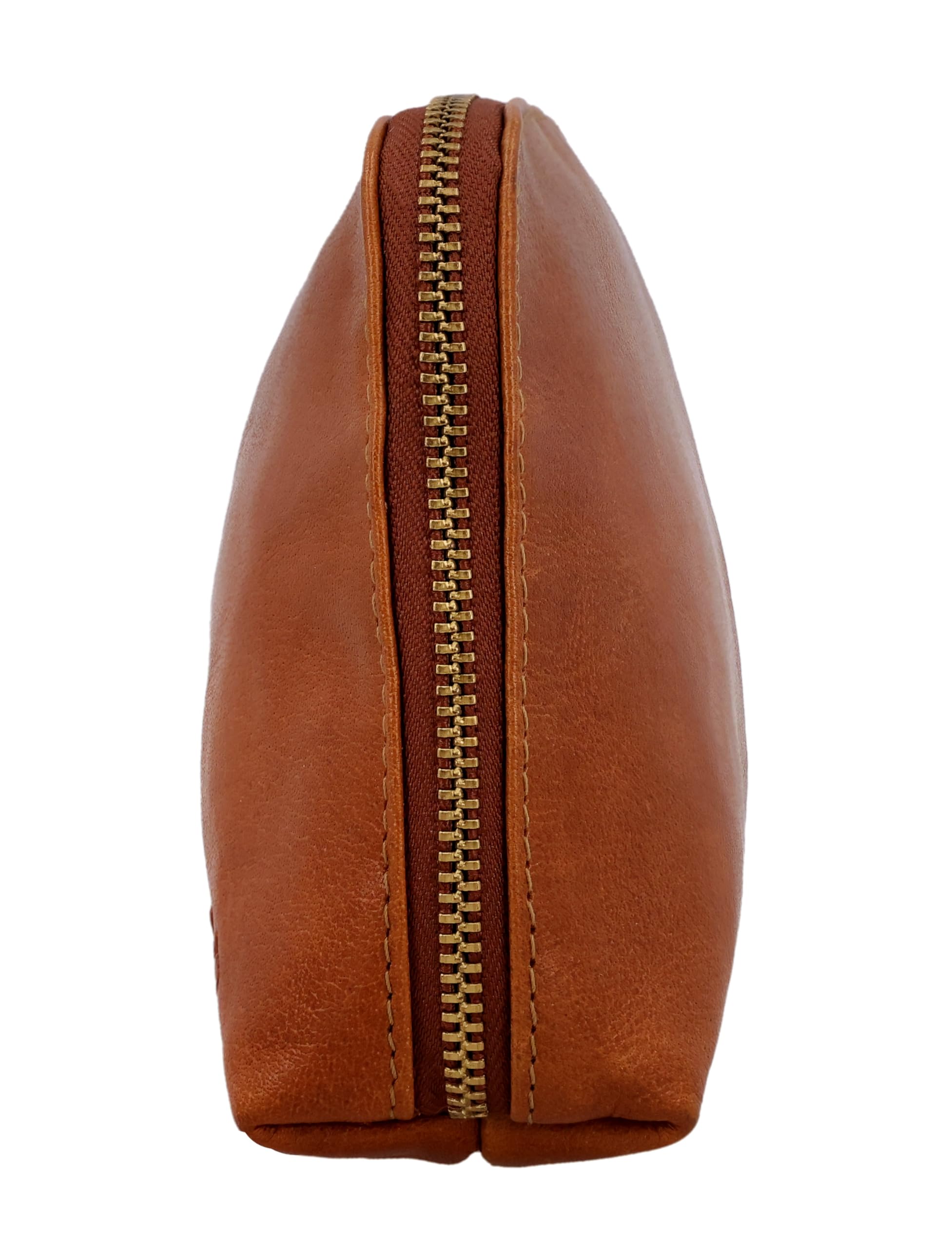 Gusti Neceser De Cuero para Mujer Eli – Neceser para Hombre De Cuero – Bolsa De Aseo Compacta De Cuero De Búfalo Beauty Case Marrón para Viajes Y Uso Diario