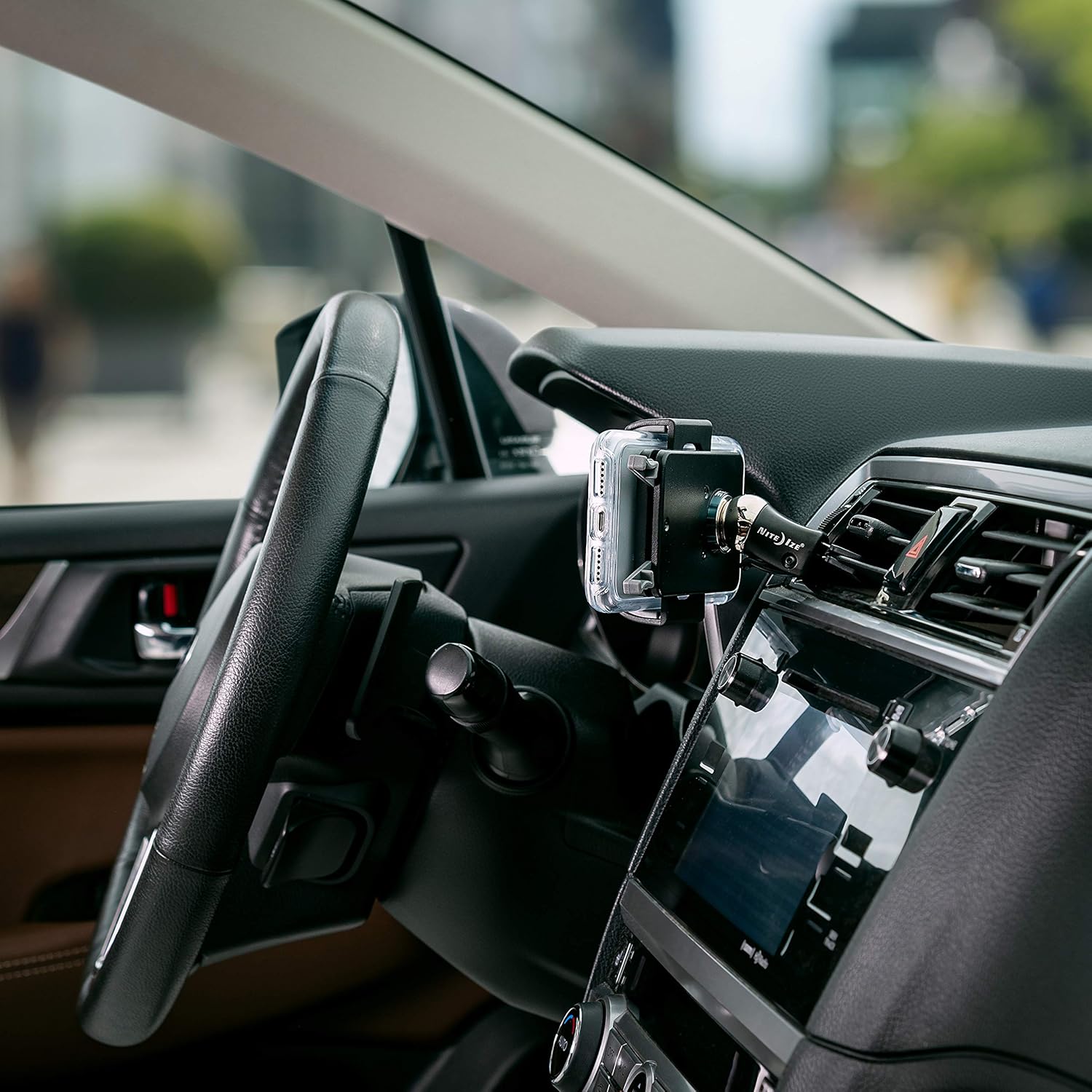 NITEIZE Steeley Squeeze Vent Mount Kit, Black, Small