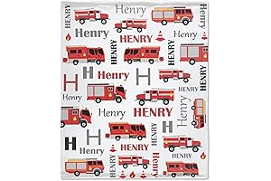 Personalized Fire Truck Blanket: A Cozy Haven for Little Firefighters