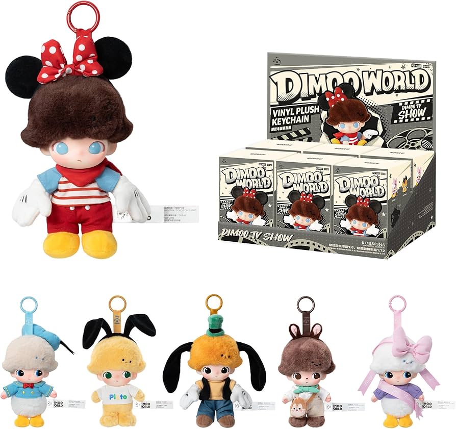 POP MART DIMOO World × Disney Series-Vinyl Plush Keychain Blind