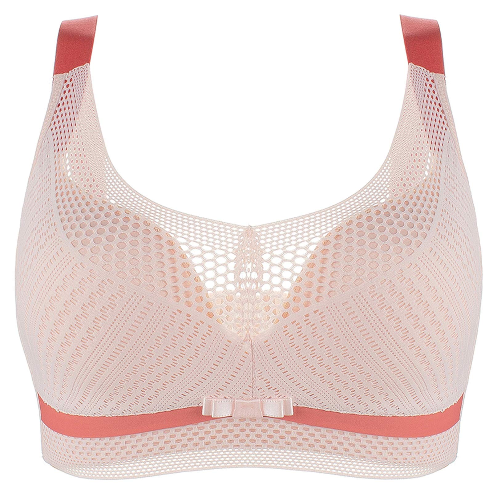 Soutien-gorge de sport haute résistance aux chocs avec dentelle filet 80E