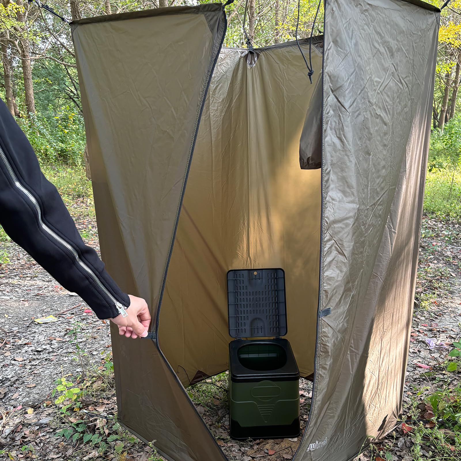 onewind Tente de douche portable ultra légère pour camping | Avec poteau, tente de toilette portable, tente de salle de bain, vestiaire pour extérieur, camping, randonnée, randonnée