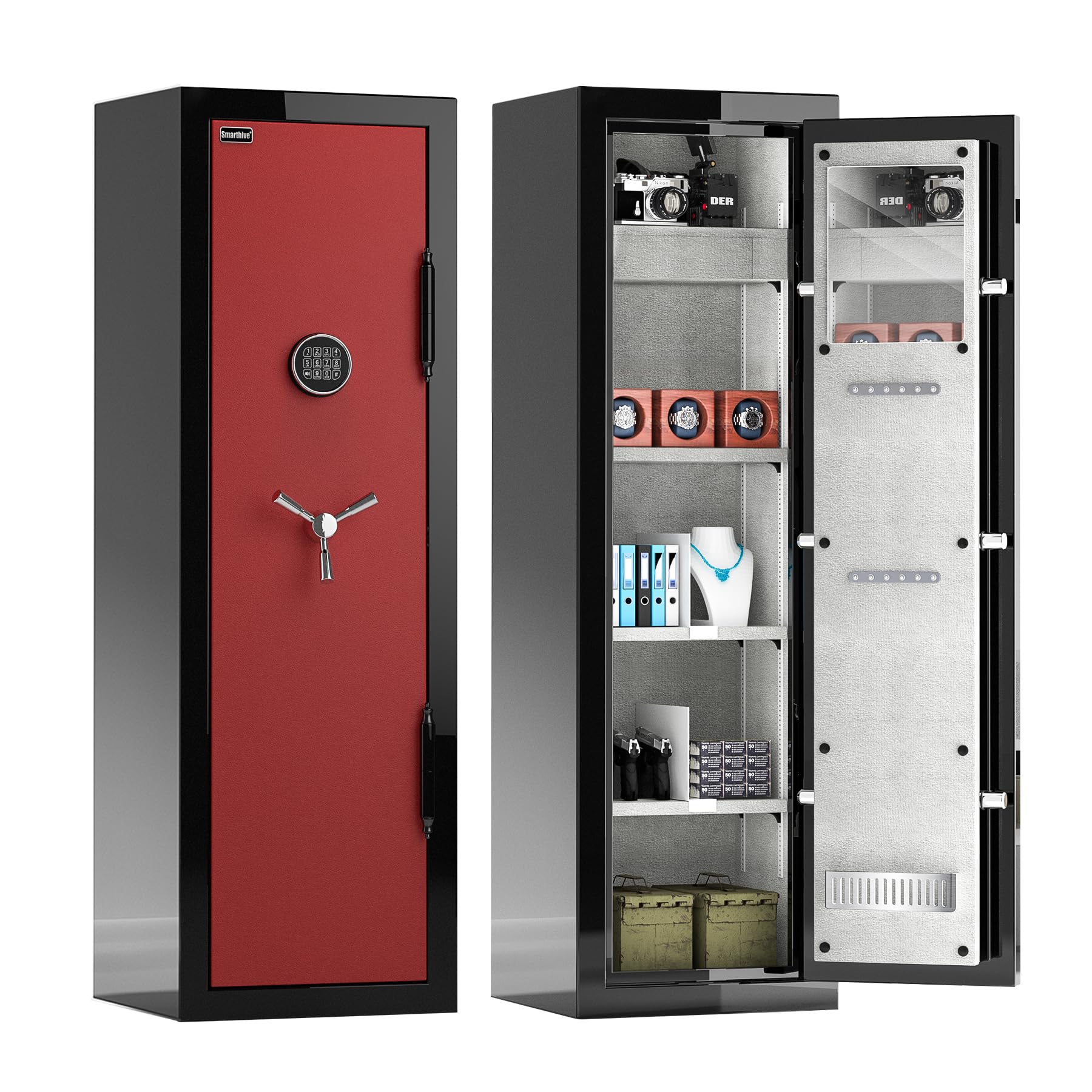 Fireproof Safe Box, Digital Lock, 8.12 cu.ft Heavy Duty Storage Safe