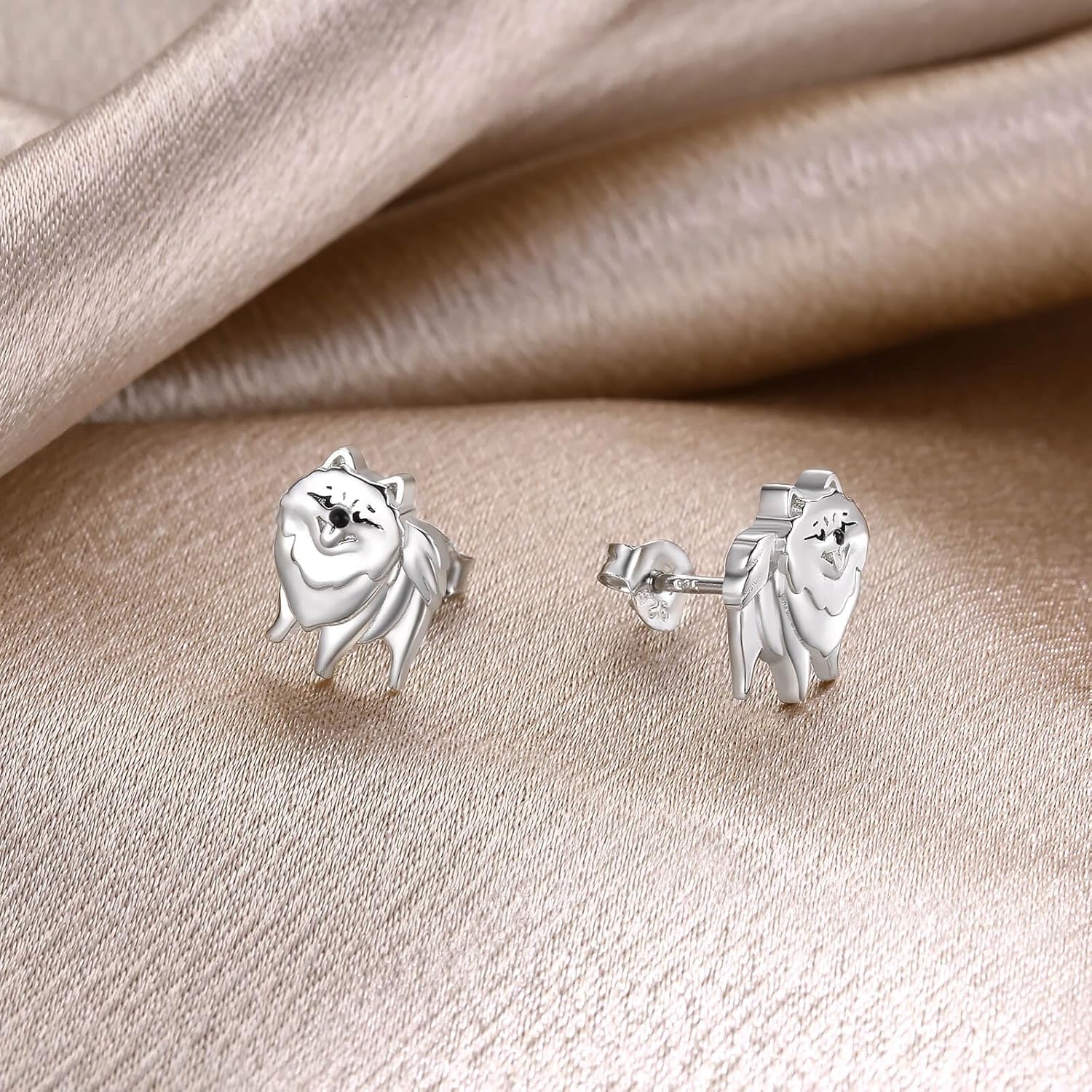 Sterling Silver Dogs Stud Earrings Pug French Bulldog Dachshund Schnauzer Golden Retriever Dalmatian Puppy Earrings Dog Jewelry Gifts for Pet Lovers