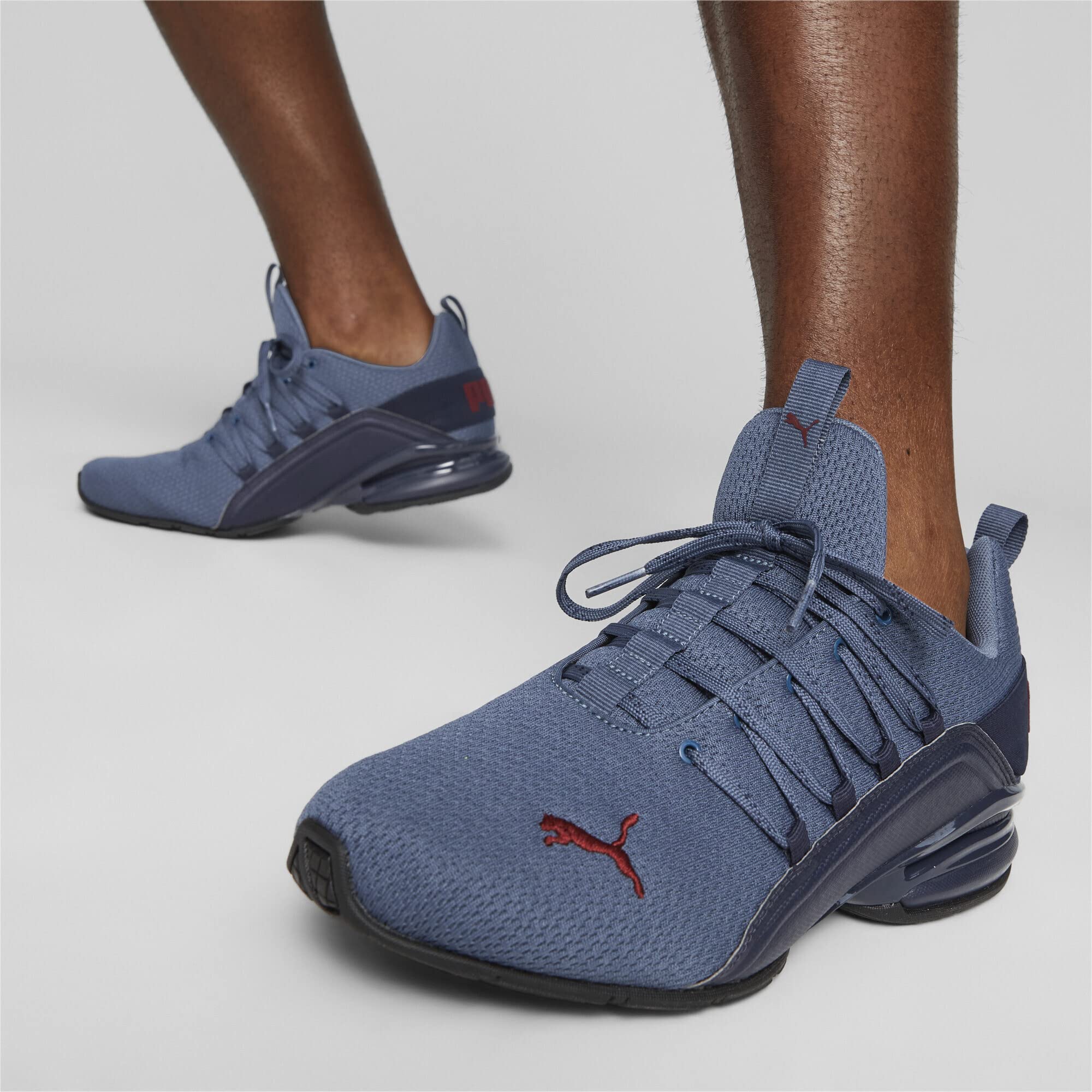 PUMA Herren Axelion Refresh Laufschuhe 44, Navy Inky Blue Dark Jasper Red