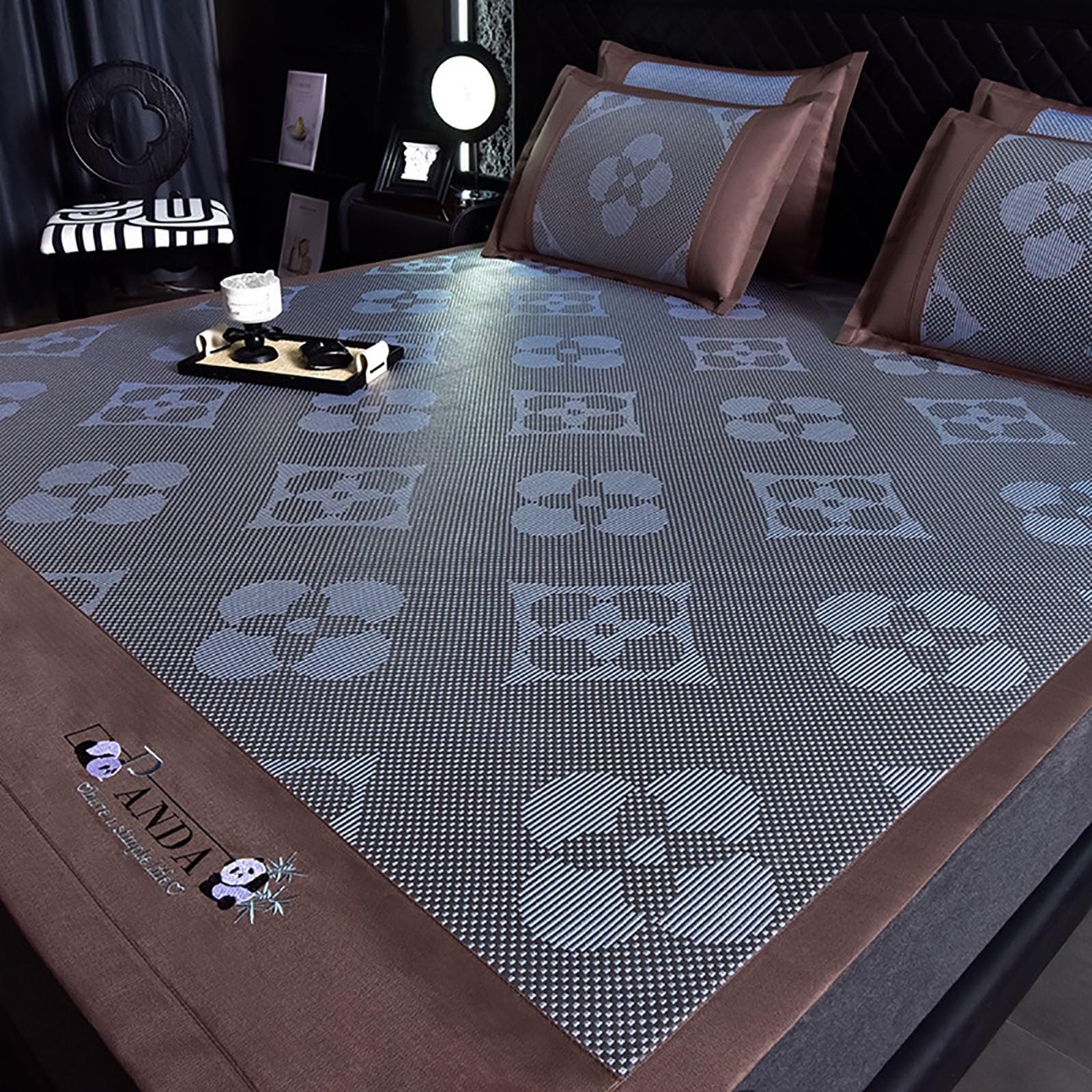 LOMNCHSG Bamboo Rattan Mat Bed, Bamboo Sleeping Mat Multiple Sizes Foldable Breathable Cooling(Color L,90cm)