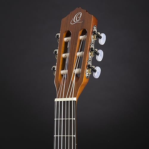 Miniatura 73 de Serie Familiar Guitarra Clásica de Nylon Tamaño 1/4 con Bolsa Tapa de cedro - Natural - Satén