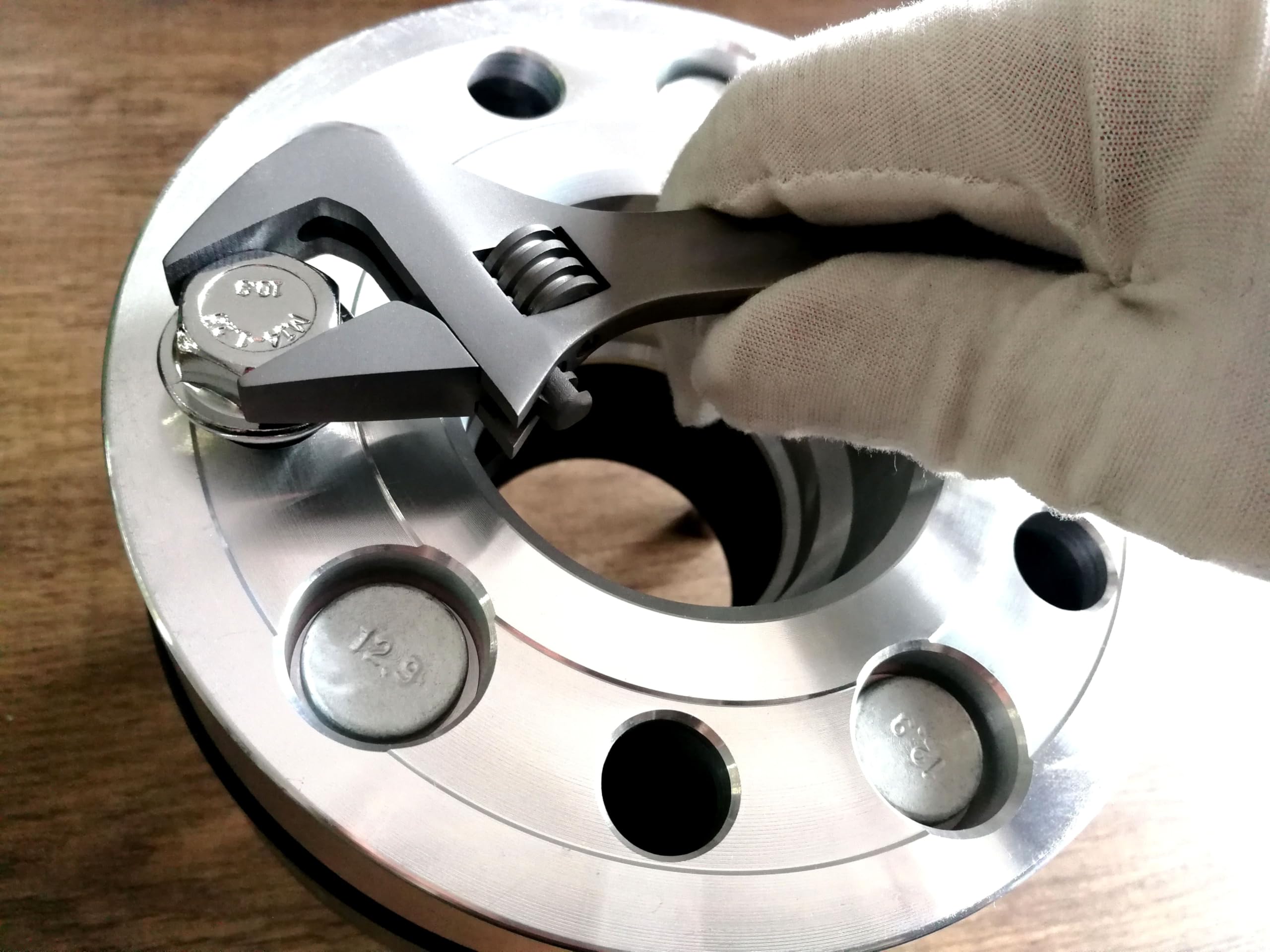 RISON-Titanium Chiave Inglese Regolabile in Titanio GR5, Multifunzione Chiavi a Rullino, Chiavi a Bocca Larga 148mm/5.8" Strumento di Riparazione Portatile, Super Leggero