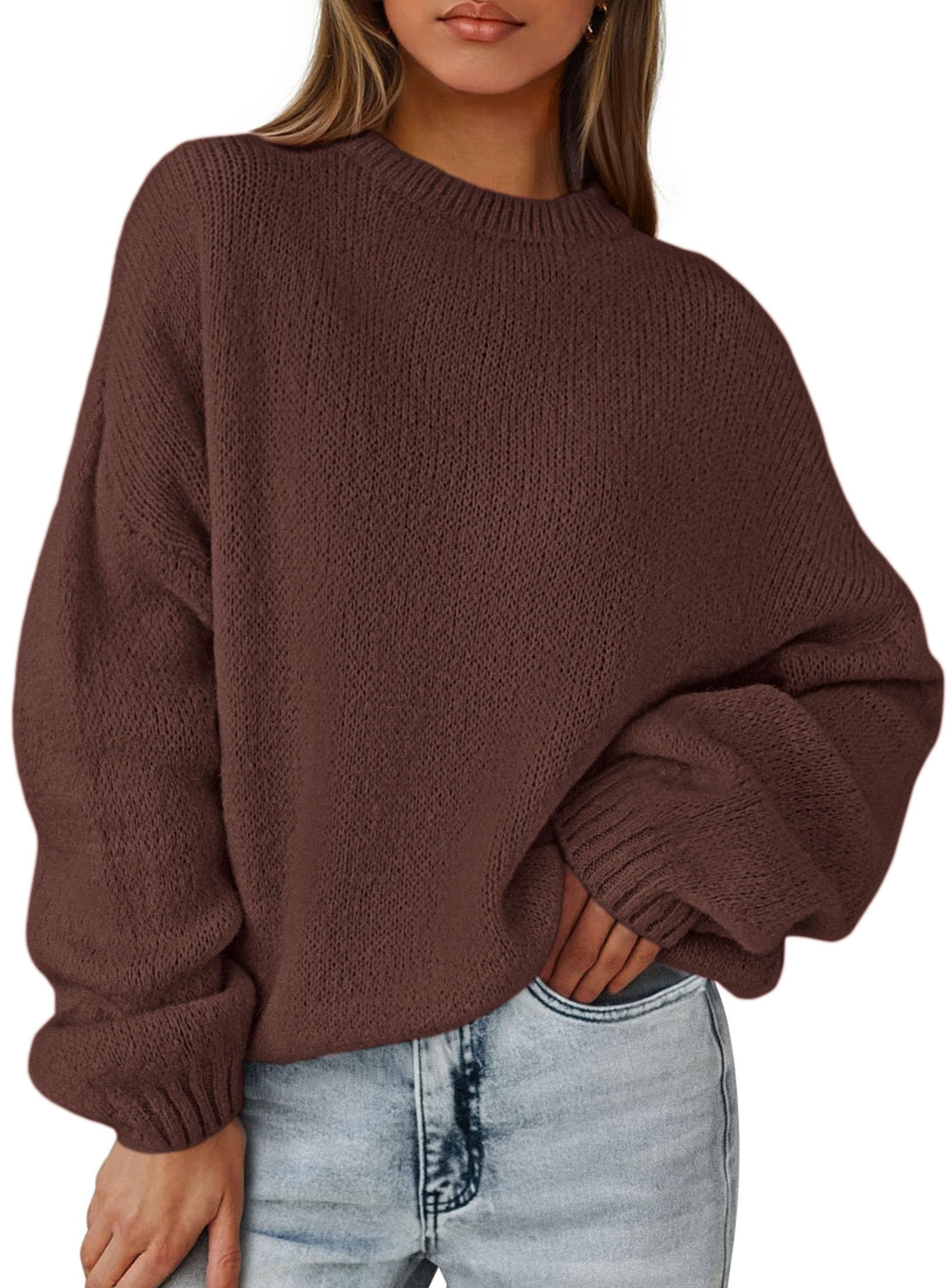 PRETTYGARDEN Womens Fall Oversized Sweaters Dressy Casual Long Sleeve Chunky Knit Winter Pullover Tops 2026 Holiday Outfits