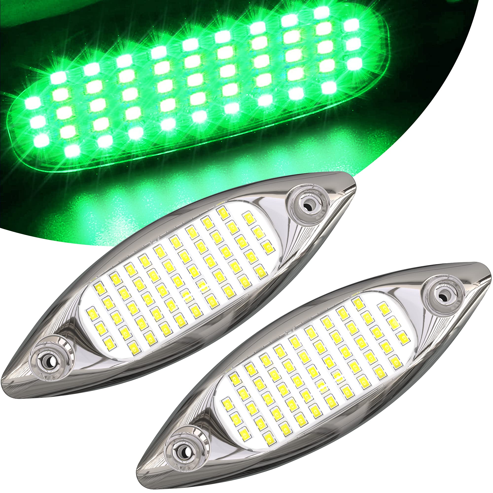 Buy HUSUKU NEO 2x1800LM 51LED Marine LED Lights for Boat Underwater