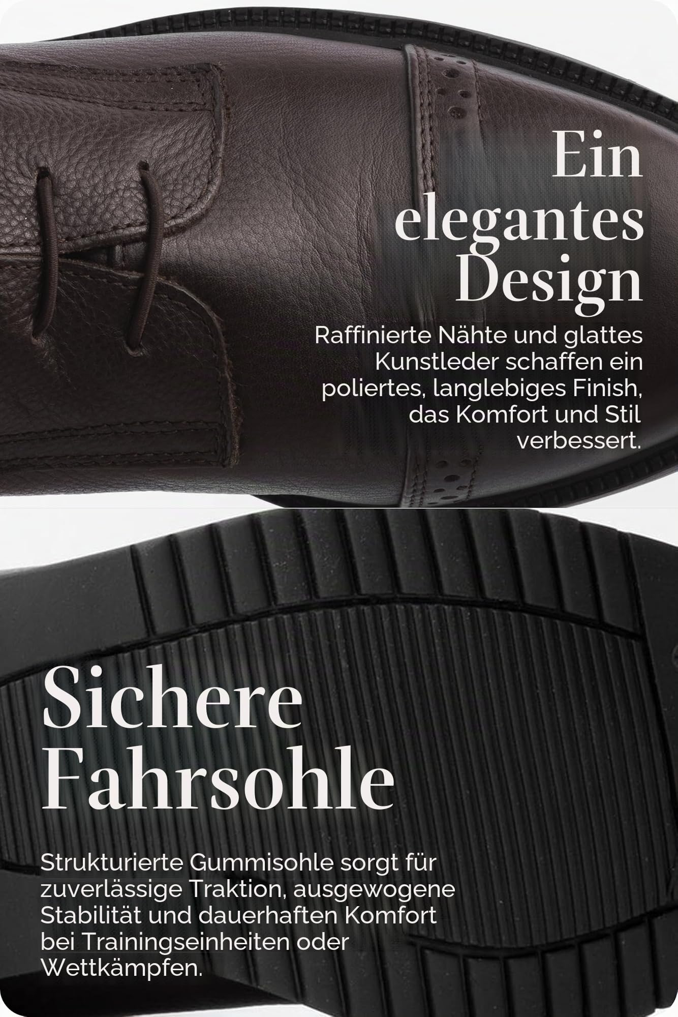 HORZE Damen Reitstiefel Verona, Turnier Stiefel mit Reißverschluss, Braun, 40R