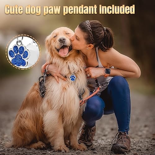 Miniatura 10 de Collares de perro personalizados, collar de perro de transferencia de calor con nombre y número de teléfono, collar de perro de cuero acolchado