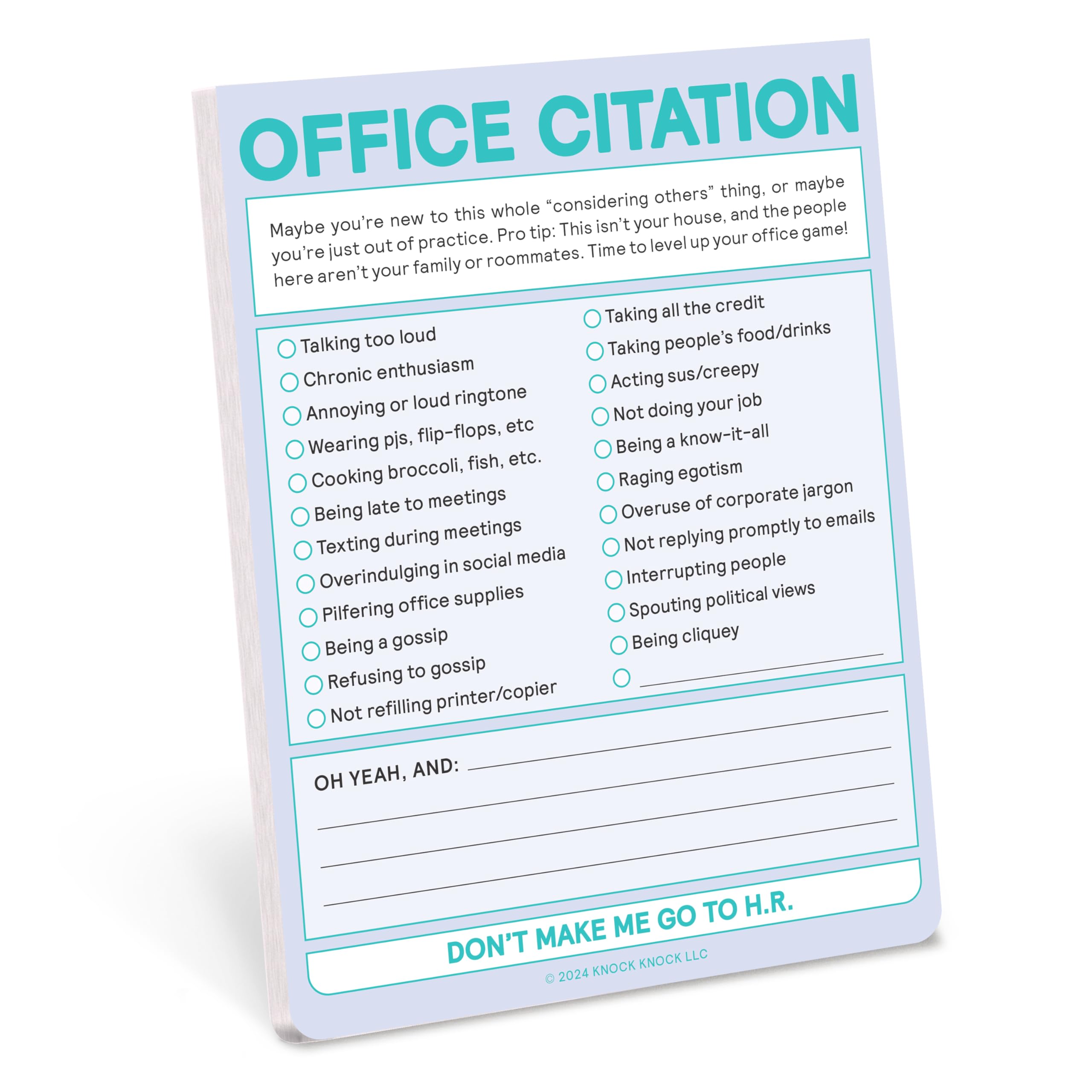 Knock Knock Office Citation Nifty Note (Pastel Version) (Knock Knock Nifty Notes)