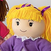 Vista 6 de Let's Make Memories muñeca de trapo para abrazar, suave, para niños de 3años en adelante