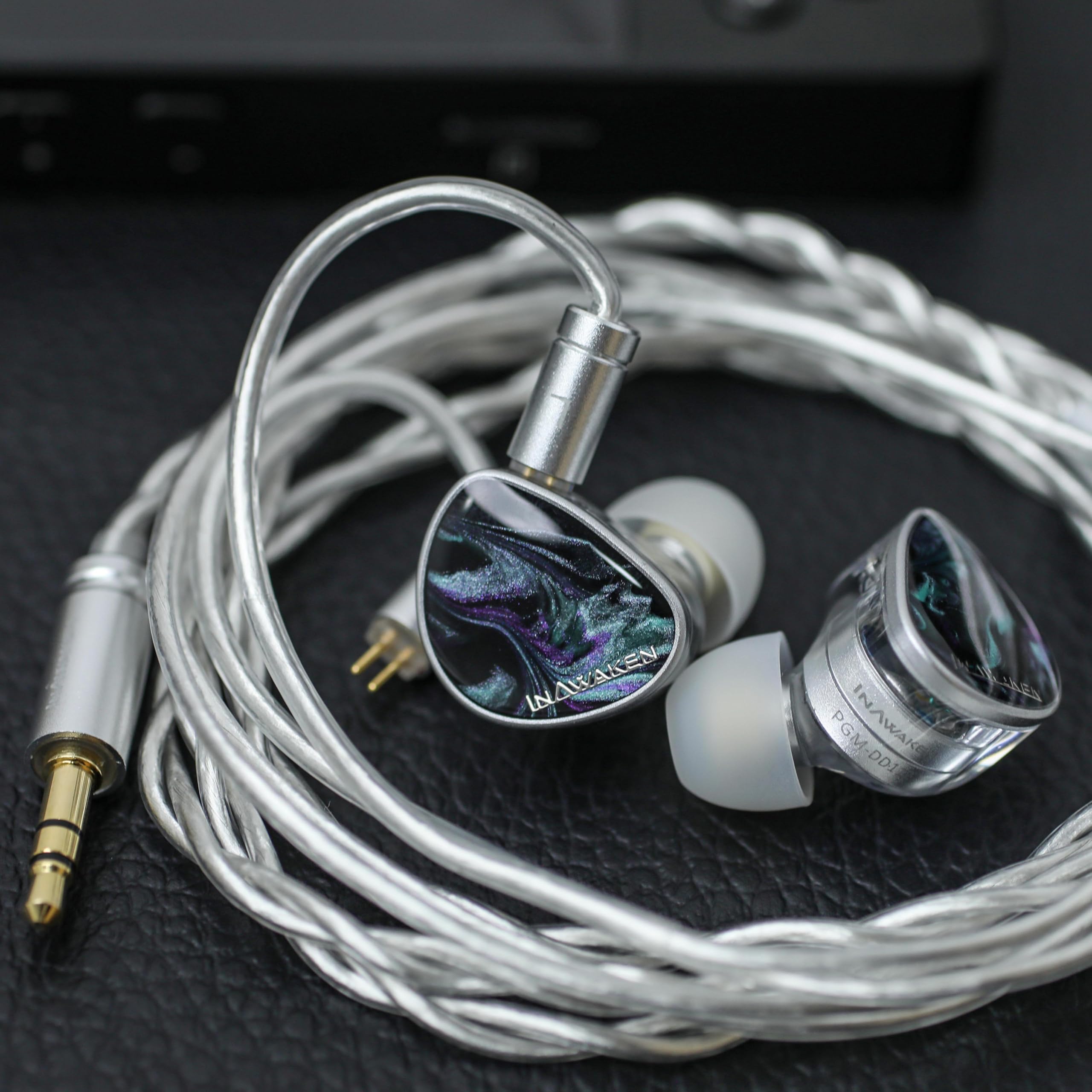 LINSOUL INAWAKEN Dawn Ms In Ear Monitor,11,2 mm dynamischer Treiber IEM,Wired Gaming Earbuds mit abnehmbarem OFC abgeschirmtem Kabel für Musiker Audiophile