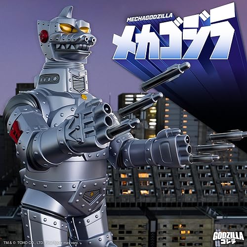 Miniatura 5 de Super7 Toho Super Shogun Mechagodzilla (metálico) - Figura de acción de Toho Godzilla de 20 pulgadas, coleccionables de películas clásicas y