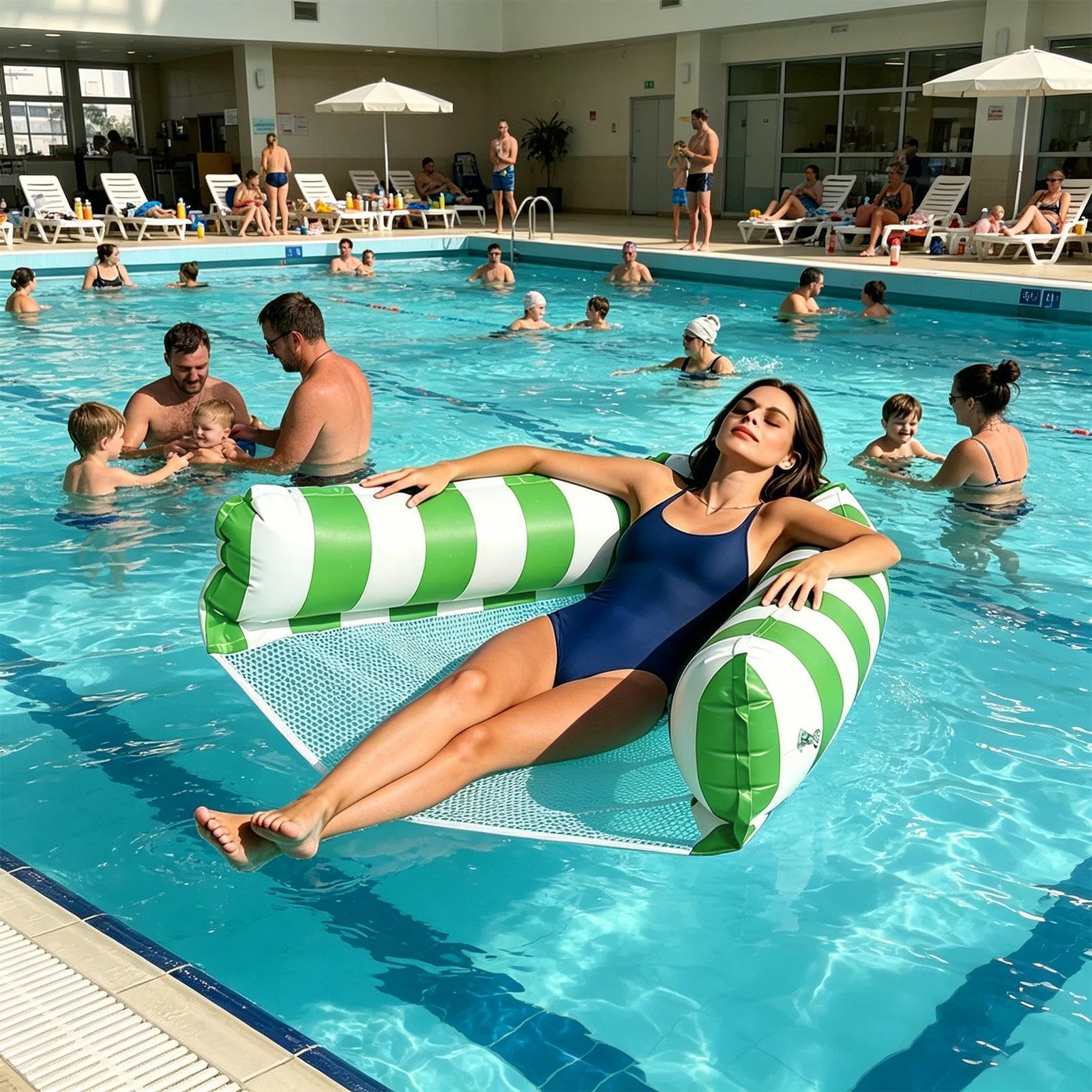 Flotador Tipo Silla Hamaca Inflable Para Piscina Rosado importadora directa Flotador Tipo Silla Hamaca Inflable Para Piscina Rosado importadora directa