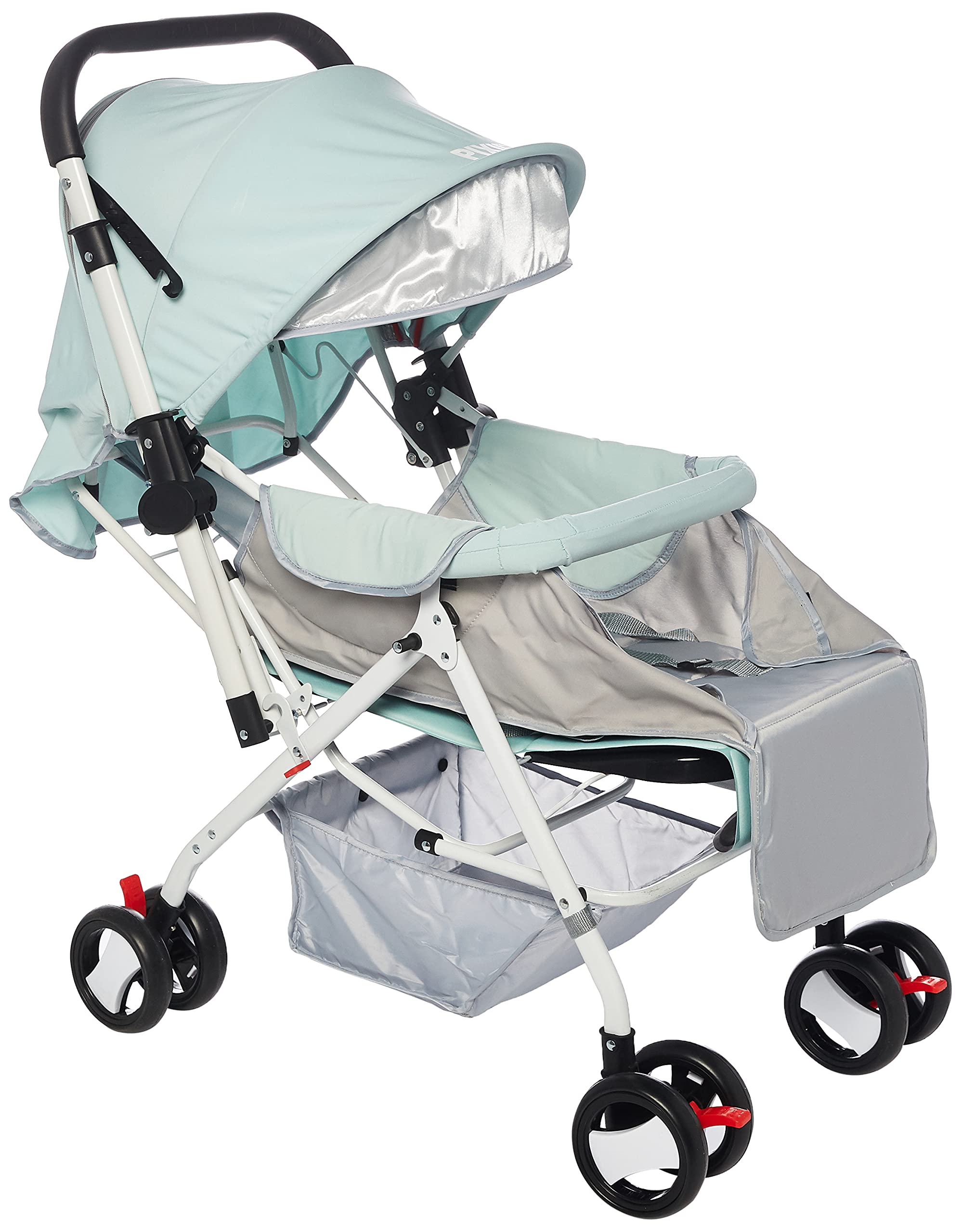Pixie Stroller/Pram, Extra Large Seating Space, Easy Fold, For Newborn Baby/Kids, 0-3 Years (Green)