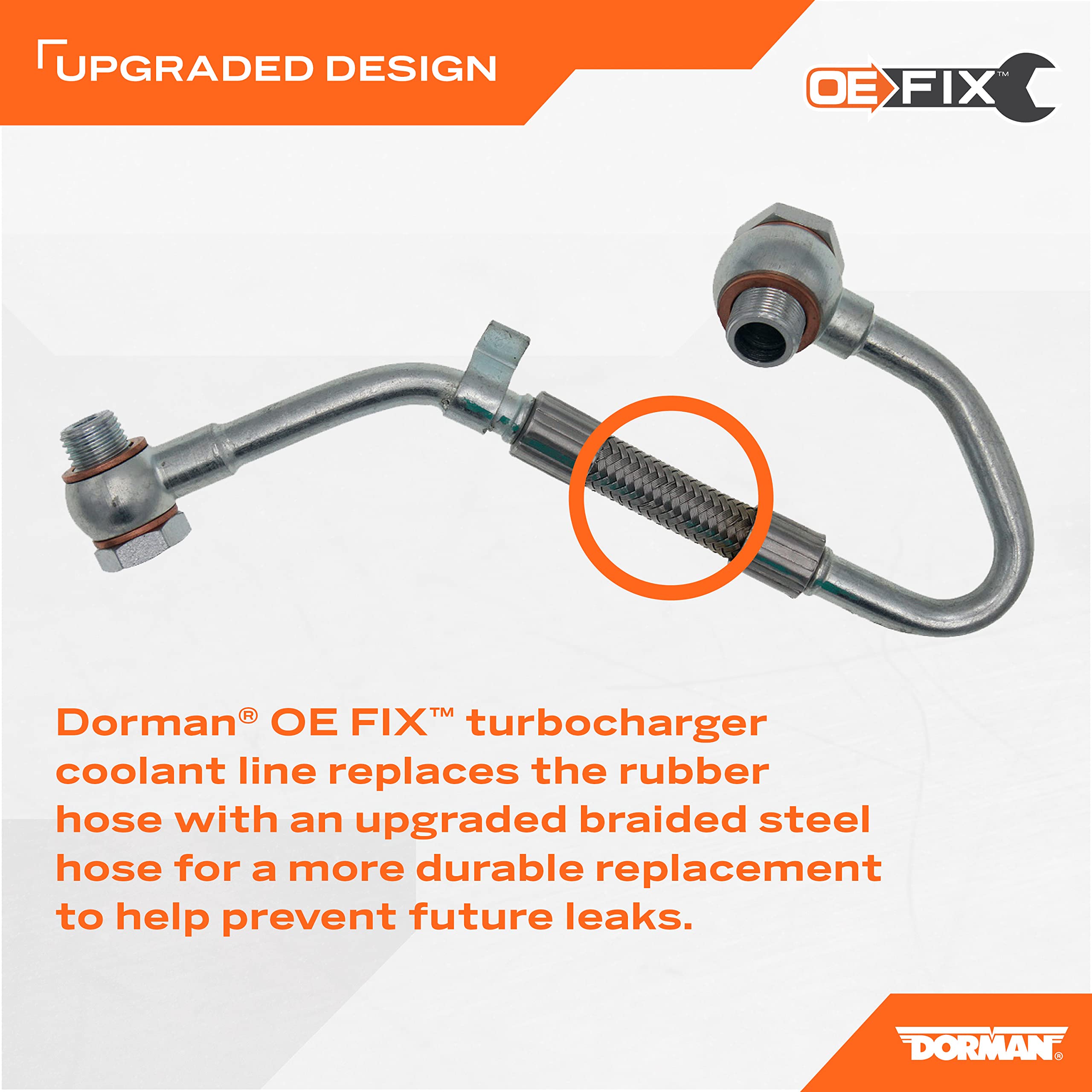 Dorman 667-562 Turbolader Wasserzufuhrleitung kompatibel mit ausgewählten Jeep/Ram Modellen (OE FIX)