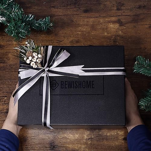 Miniatura 4 de BEWISHOME Organizador de lentes de sol, organizador de lentes, funda de lentes de sol de 8 ranuras para hombres, caja de almacenamiento de anteojos