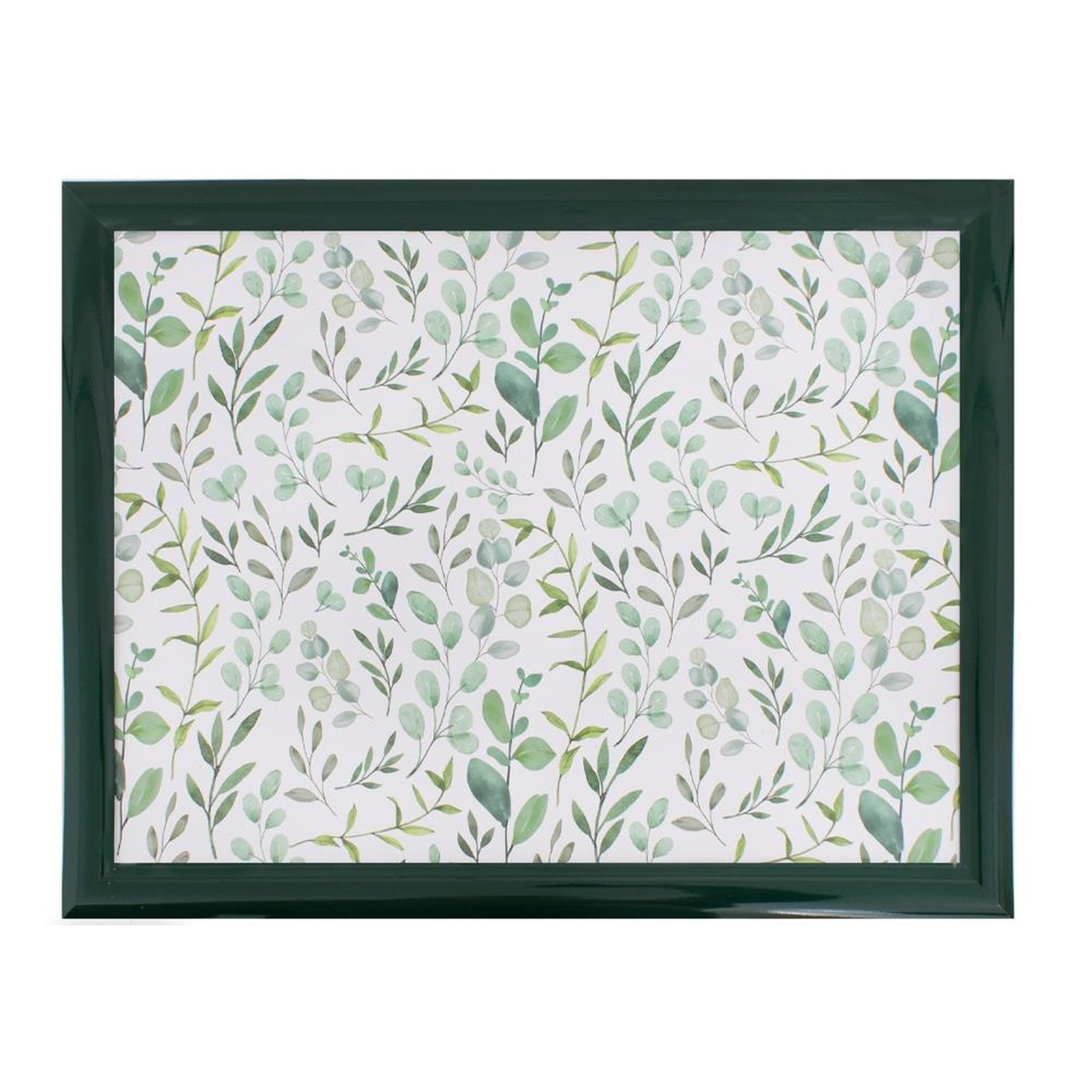 Eucalyptus Lap Tray with Bean Bag Cushion - Large Padded Tray with Cushion for Kids Adults - Multipurpose, Suitable for Food, Work, Art, Crafts, Studies, TV, Sofa, Bed - 43cm x 33cm