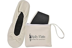 Women's Foldable Portable Ballet Flats Airplane Slippers