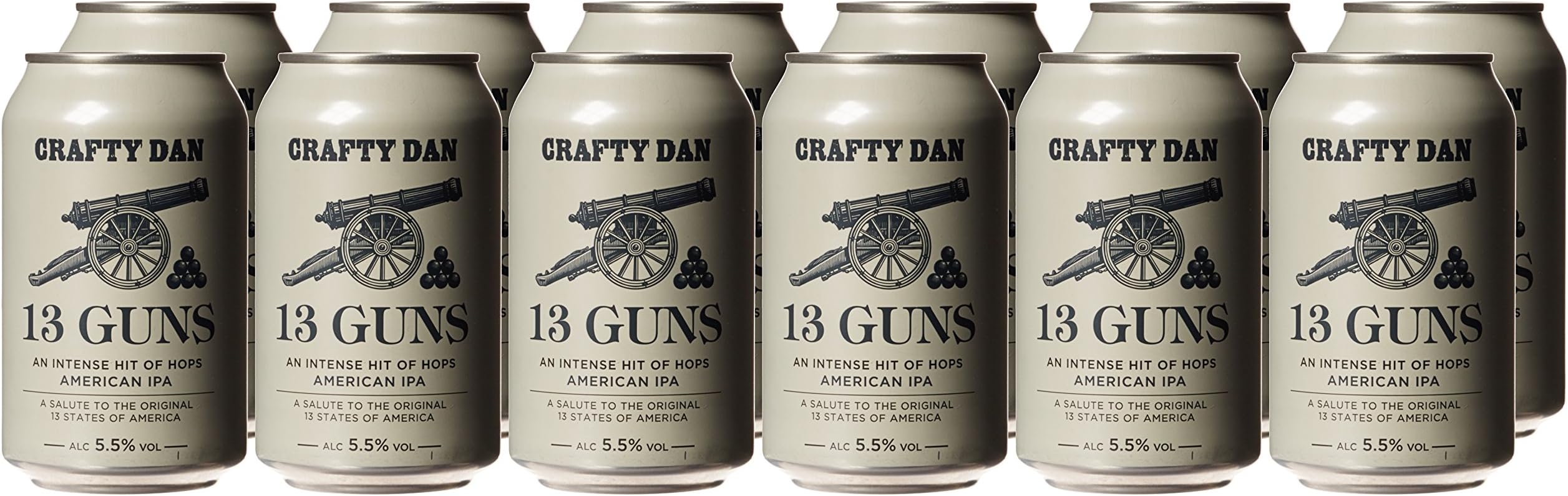 13 Guns IPA Beer Cans, 12 x 330ml