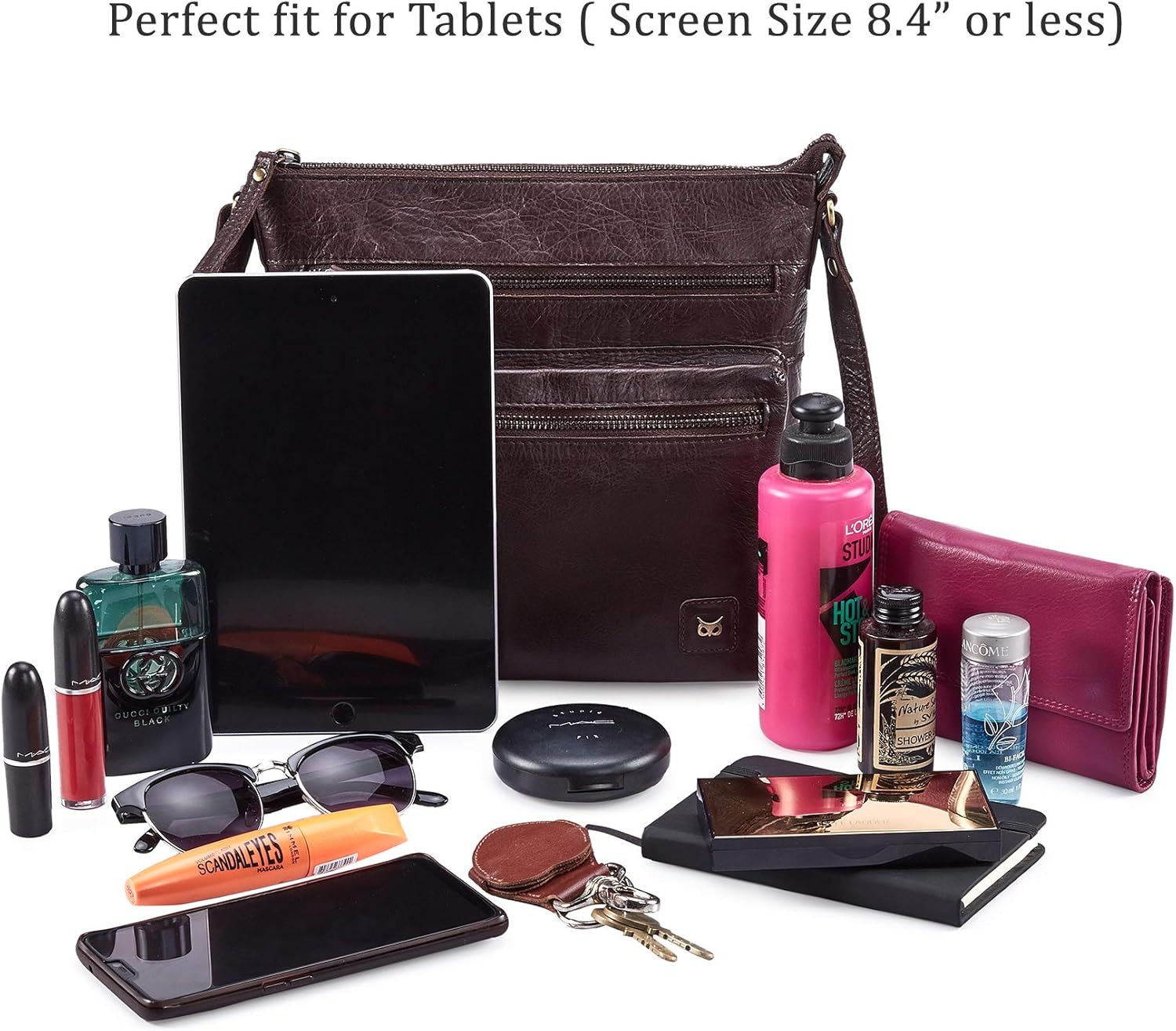 Small Genuine Leather Crossbody Bags for Women Vintage Travel Sling Purses & Handbags Shoulder Crossover