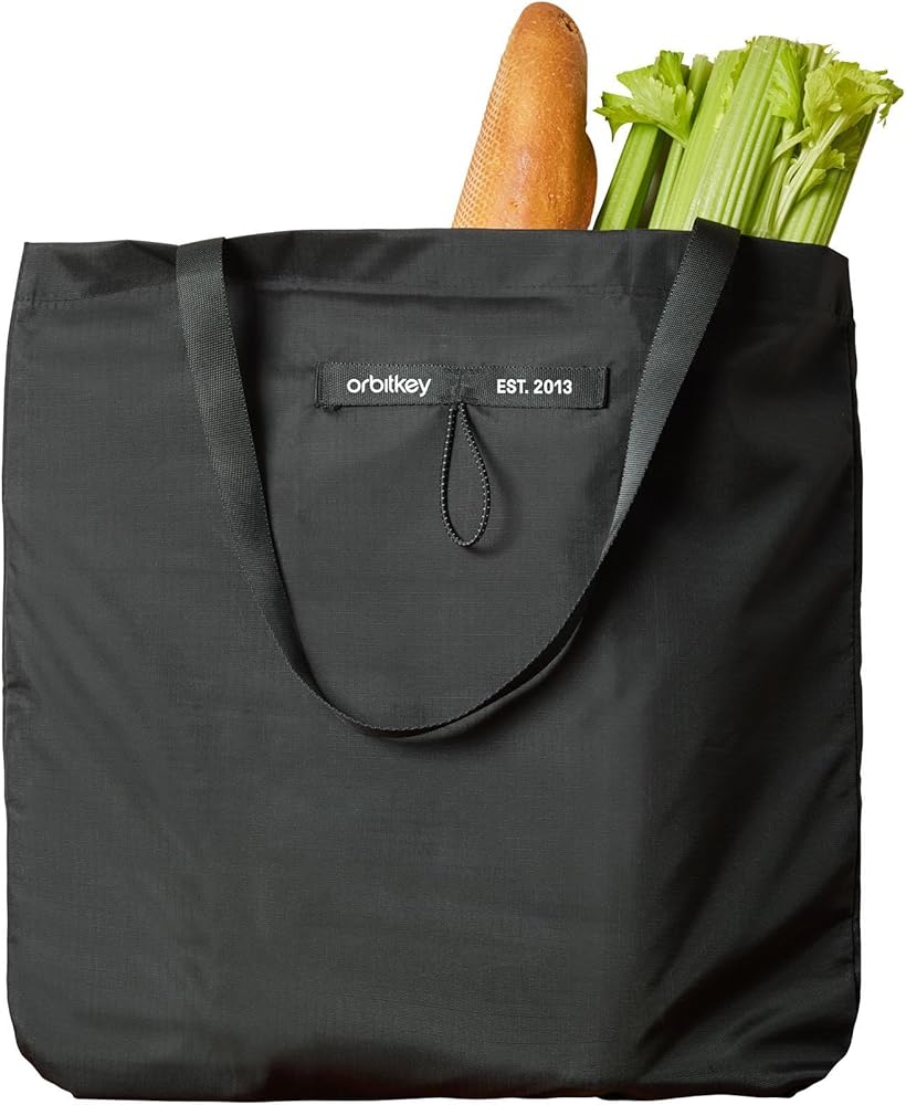 Amazon.com: Orbitkey Foldable Tote Bag - Black : Clothing, Shoes
