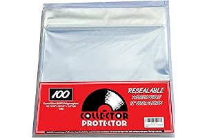 Protective Outer Sleeves for 12-Inch Records - Crystal Clear Clarity & Secure...