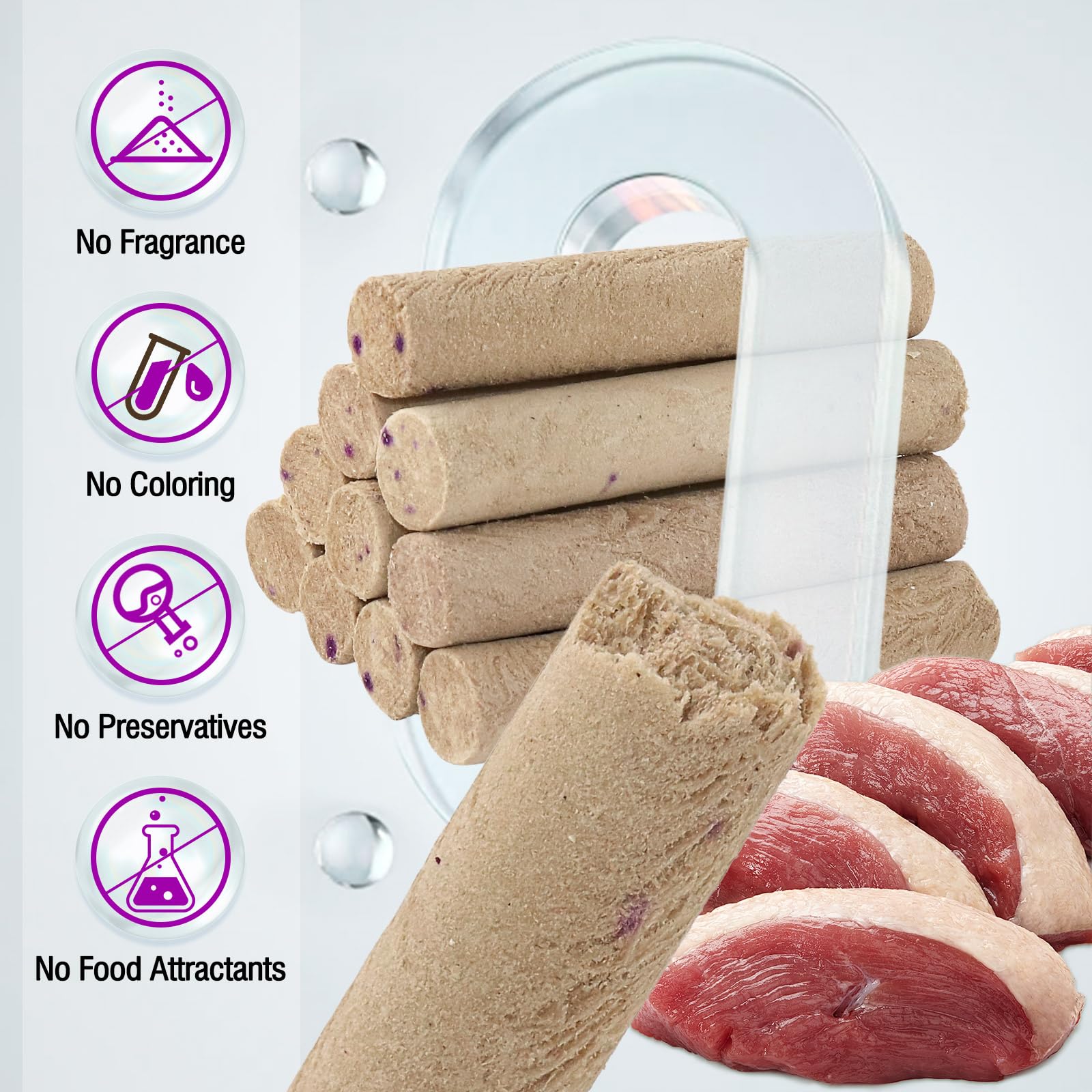 Freeze Dried Duck Stick Cat Treats, High Protein Healthy Treats for Cats & Dogs, Natural Teeth Cleaning Snacks - Image 2