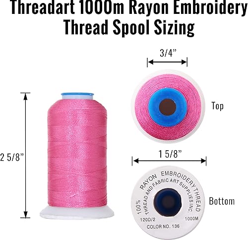 Miniatura 7 de Threadart Estante de hilo de madera con cono de 120 carretes  Hecho de madera dura, resistente, independiente o montaje en pared  Organizador de