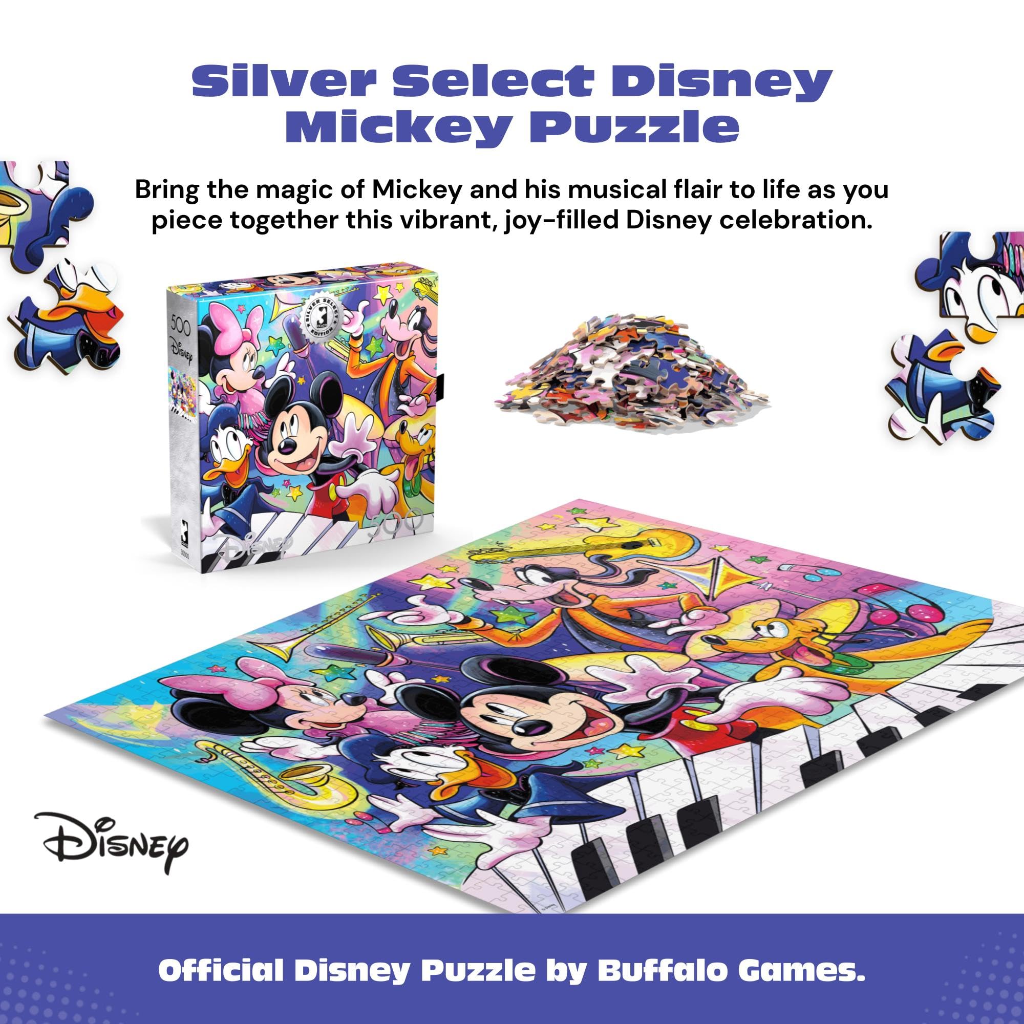 Amazon.com: Buffalo Games Silver Select Mickey's Music Jigsaw