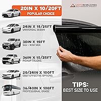 Vista 5 de MotoShield Pro 5% VLT película de nanocerámica para ventana de auto de 40” de ancho x 6’ de largo, rollo de 2 capas, alta rejección de calor