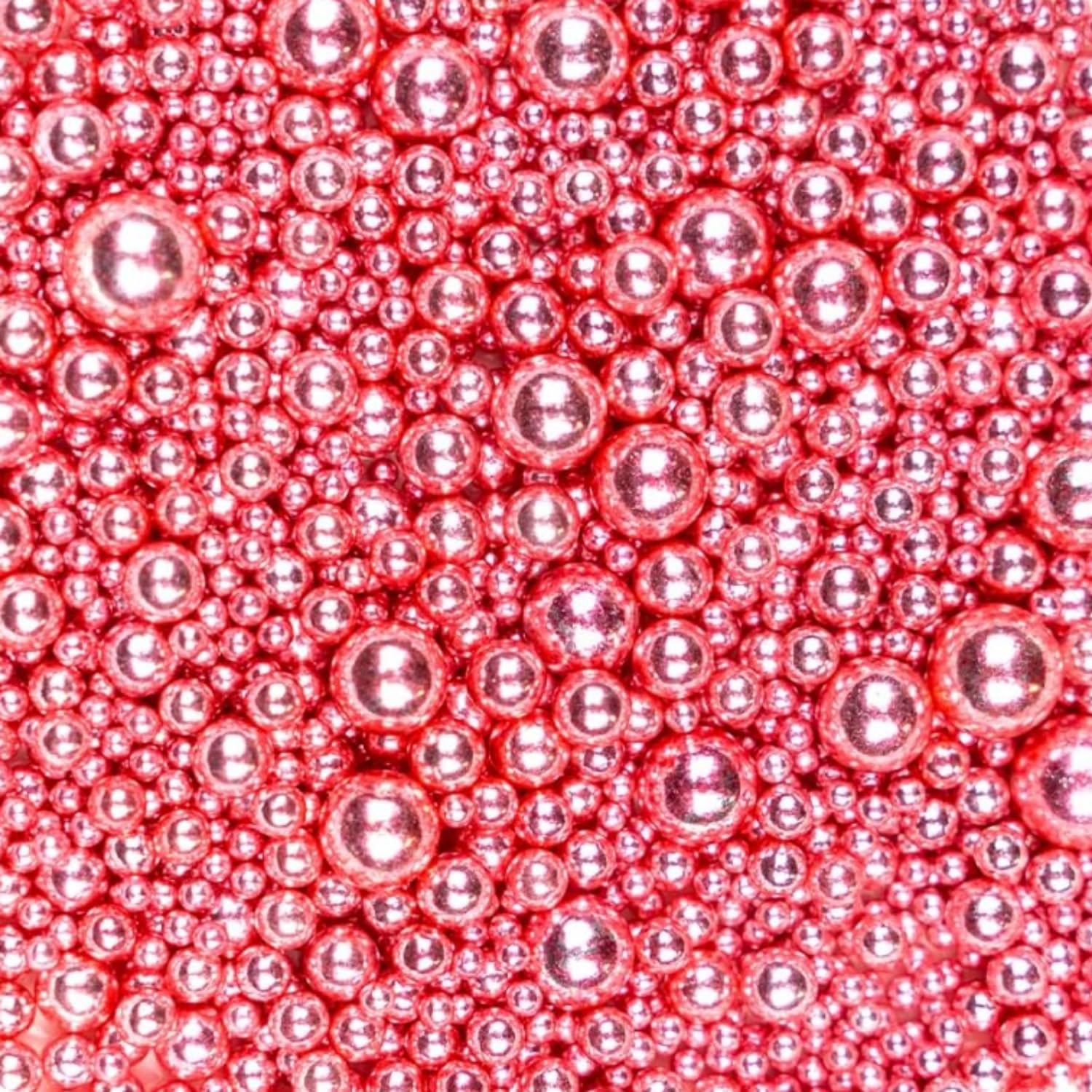 Rose Gold Pearl Sugar Sprinkles for Cake Decorating, 150g/5.29oz Mix Size, Candy Pearl Sprinkles, Pearl Cake Decorations, Cupcake, Cookie, Foodgrade Topper, Wedding Party Supplies