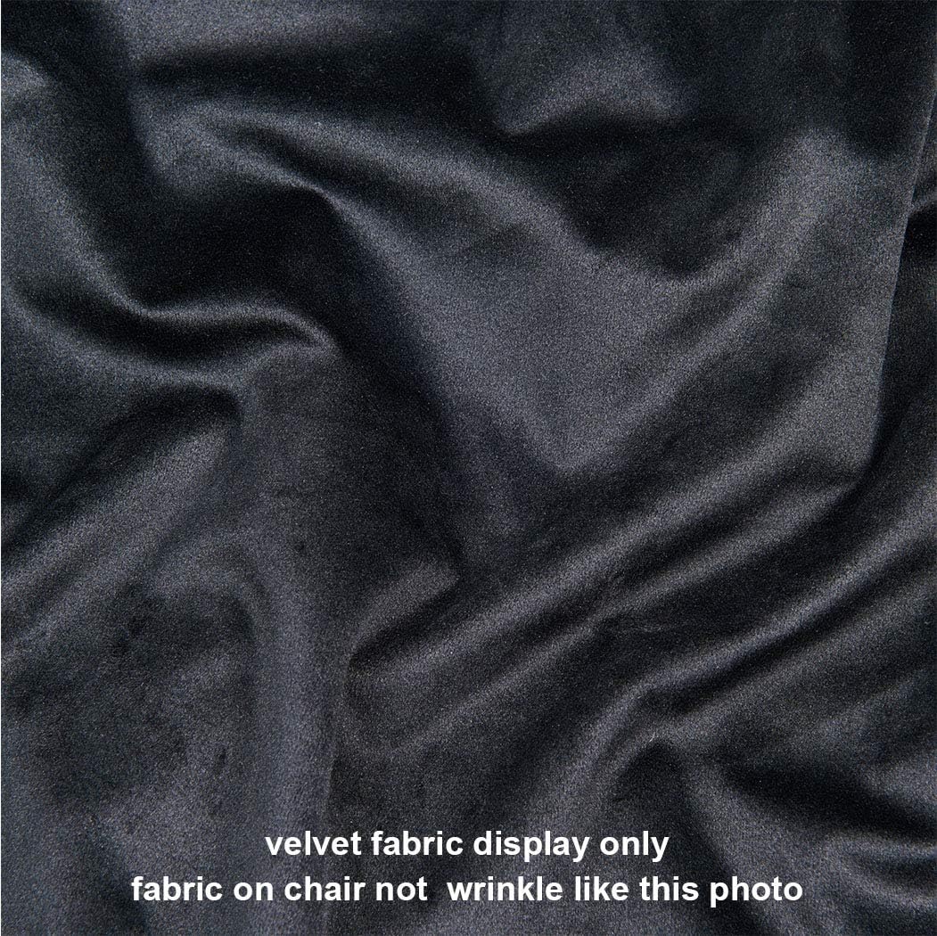 DUHOME Modern Accent Velvet Chairs Single Sofa Comfy Upholstered Arm Chair Mid-Century Leisure Lounge Chairs with Golden Metal Frame Legs Set of 2 Black