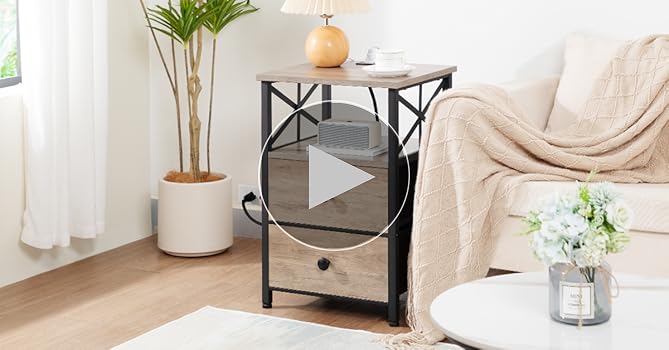 Amazon.com: AMHANCIBLE End Table Living Room with Charging