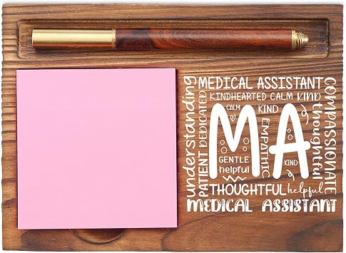 Medical Assistant Appreciation Gifts Inspirational Quote Healthcare Worker Medical Student Graduation Nursing Nurse Week Thank You Gift MA Desk Self Stick Note Pad Holders EDP212
