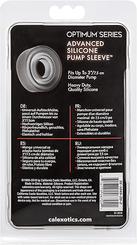 Miniatura 18 de CalExotics Funda de silicona avanzada – Anillo cómodo para bomba de pene masculina – Accesorio para ampliación del pene – 3 pulgadas – Azul Azul /